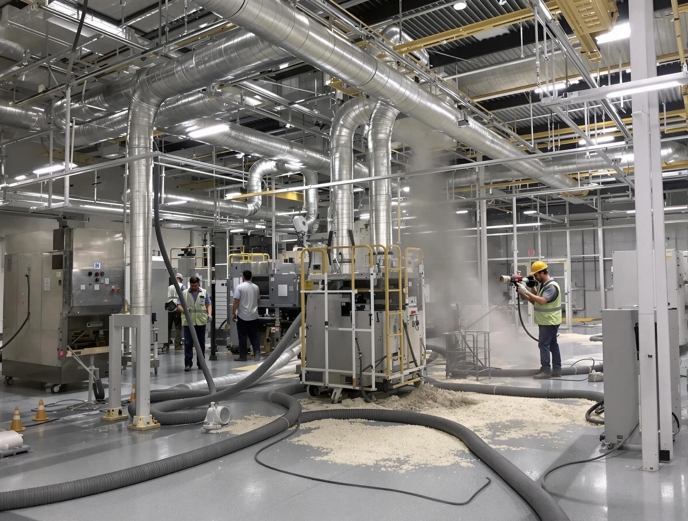 Heavy-duty industrial duct cleaning by Manchester Air Duct Cleaning in Manchester