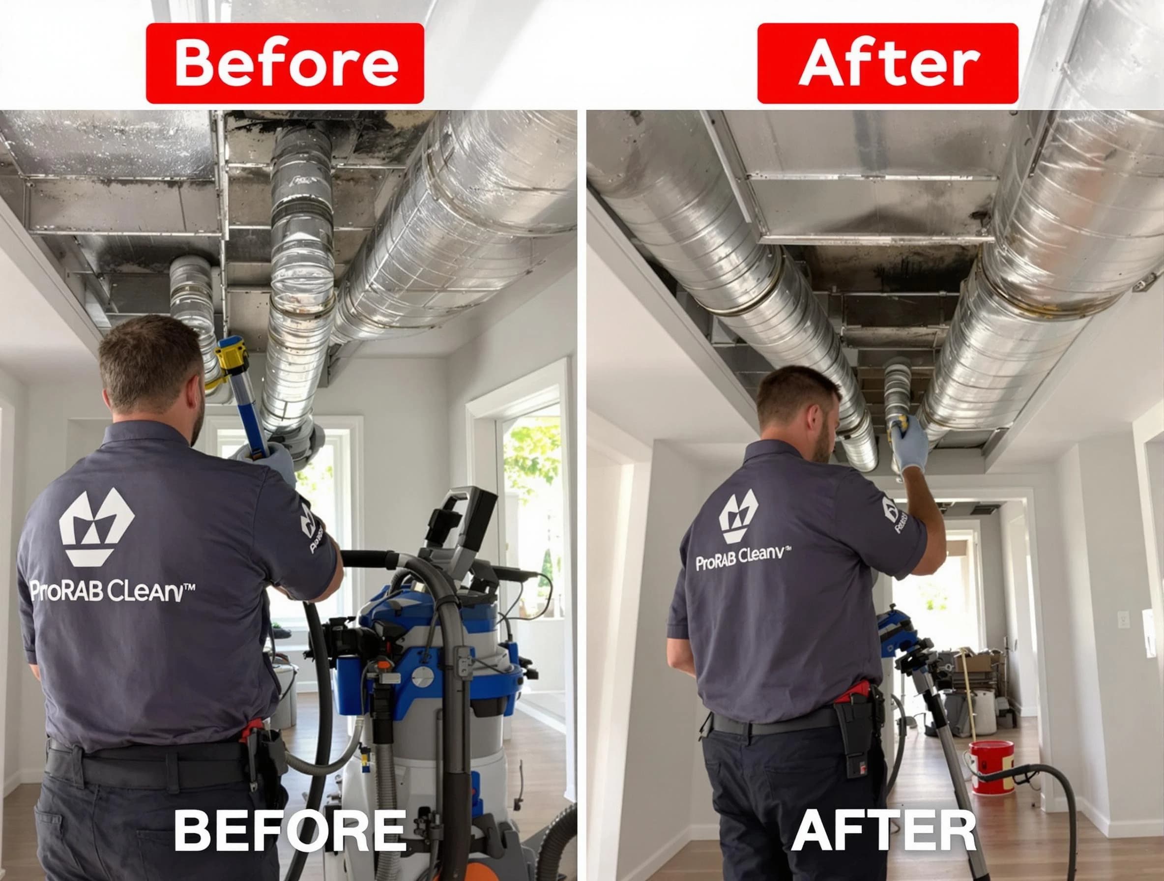 Manchester Air Duct Cleaning expert performing thorough residential duct cleaning in a Manchester home