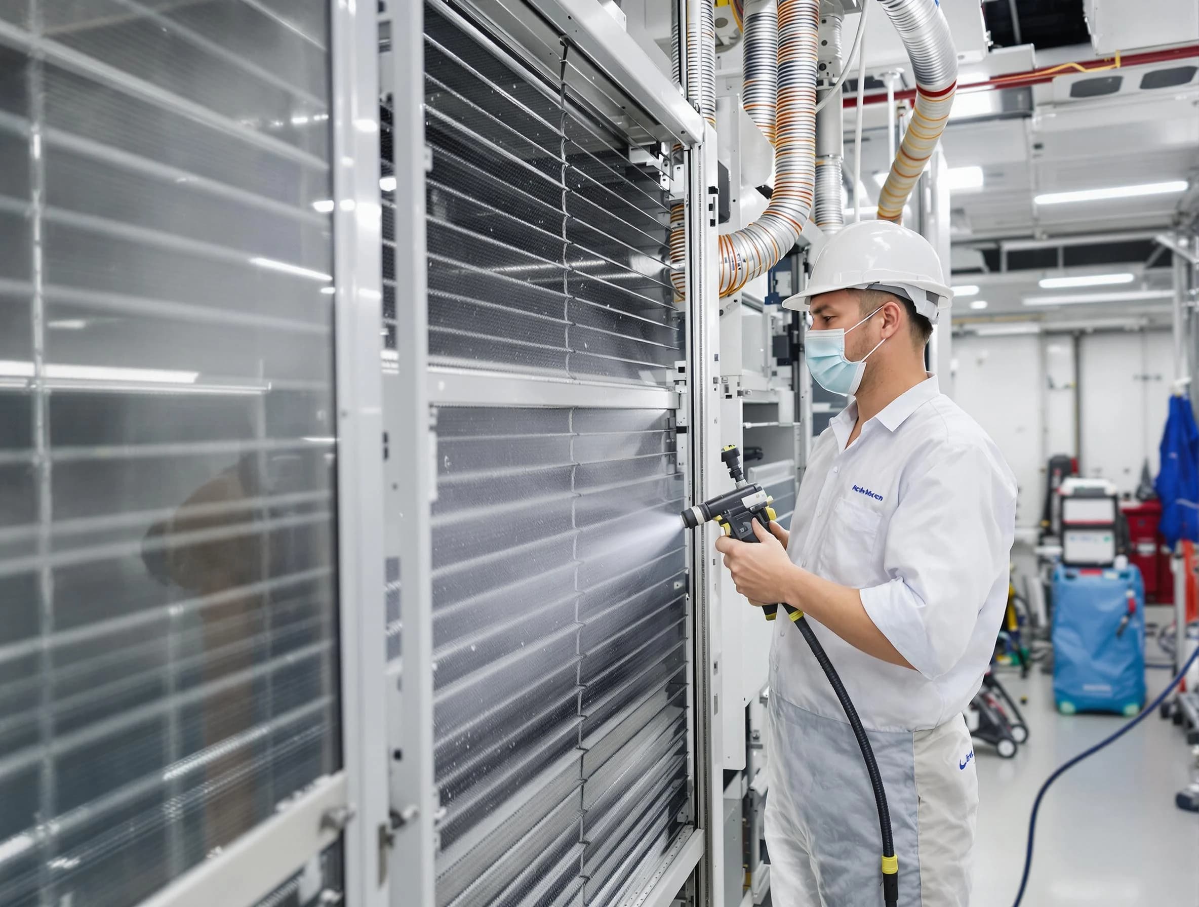 Professional AC coil cleaning by Manchester Air Duct Cleaning in Manchester