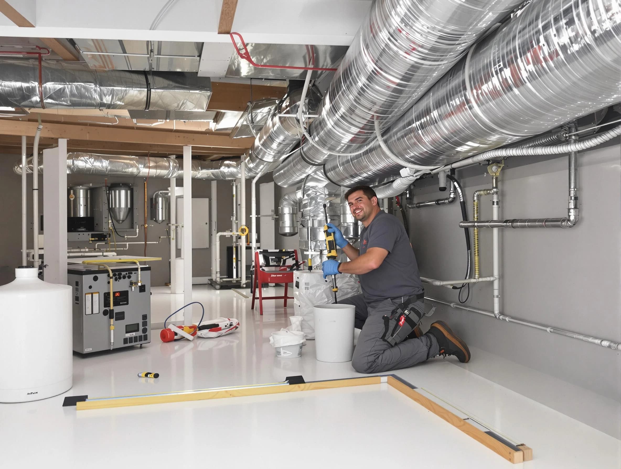 Professional duct sealing service by Manchester Air Duct Cleaning in Manchester