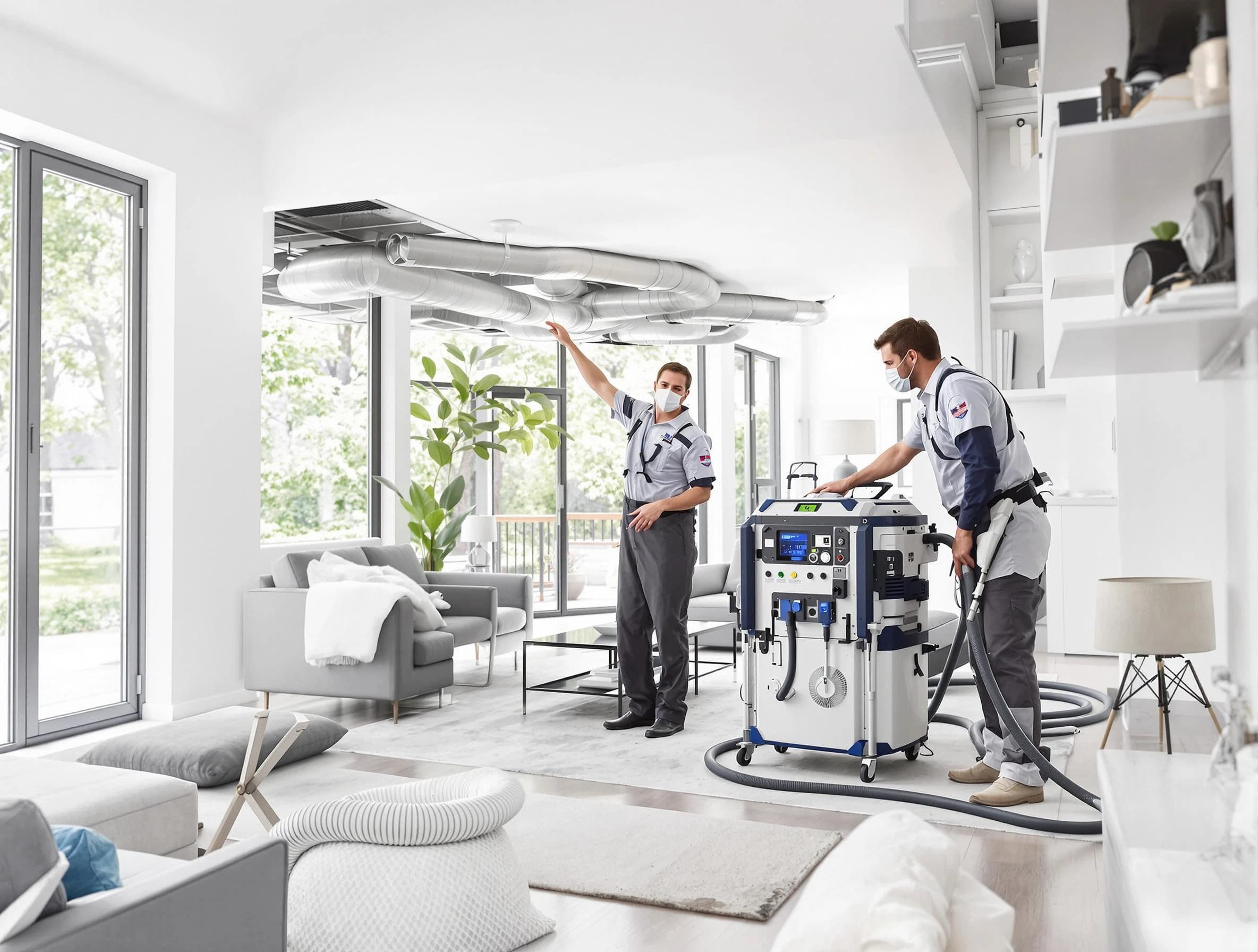 Manchester Air Duct Cleaning professional conducting pure air duct cleaning with state-of-the-art equipment in Manchester