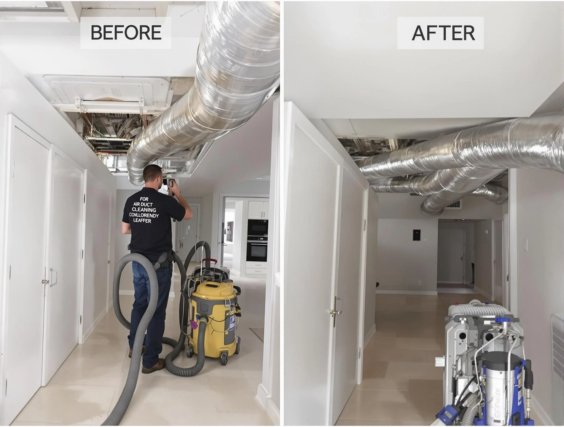 Manchester Air Duct Cleaning professional performing thorough air duct cleaning in Manchester