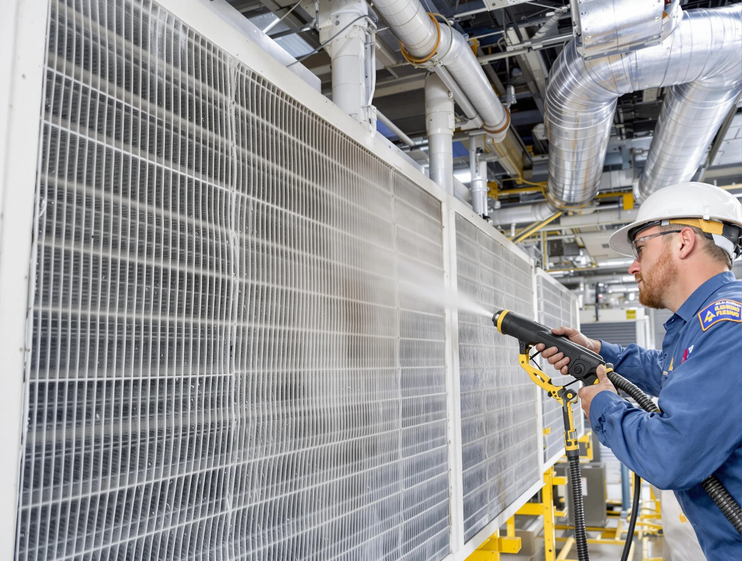 Professional commercial coil cleaning by Manchester Air Duct Cleaning in Manchester